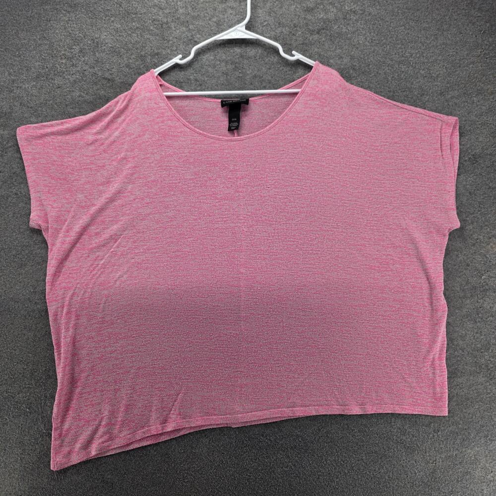 Lane Bryant T-Shirt Womens 22/24 Pink Dolman Sleeve Relaxed Jersey Stretch